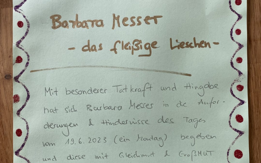 Anderen Menschen den Tag verschönern