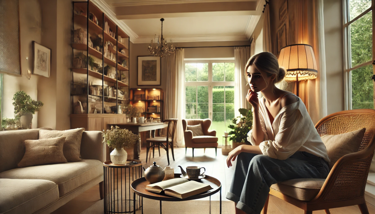 Ich sitze hier, meine liebe Schwester